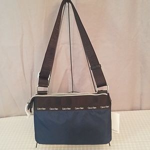 NEW Calvin Klein Nylon Crossbody Blue & Black